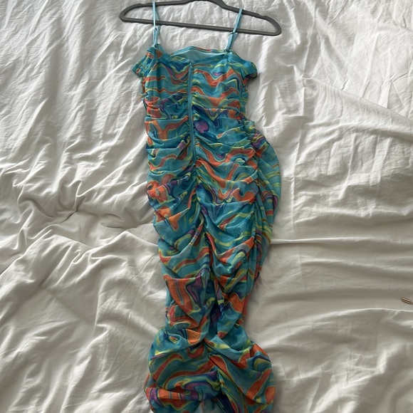 Funky tight ruched party dress - Picture 2 of 2